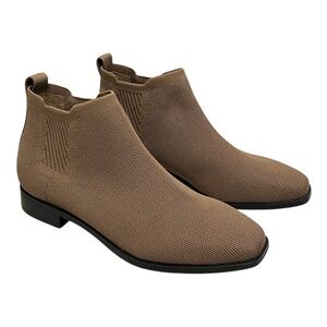 VIVAIA Ryan Pro Ankle Boots EU 40 /US 9 Espresso Knit Square Toe Water Repellent